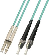 250M 10GB OM3 Multimode Duplex Fiber Optic Cable 50/125 LC ST Aqua Patch Cable picture