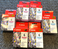 LOT (6) Canon 3 Photo Magenta 3 Photo Cyan NEW SEALED - U Get All 6 picture