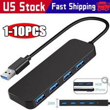 4 Port USB 3.0 Splitter Multi Adapter 5Gbps High Speed For PC Desktop Laptop LOT picture