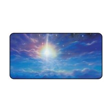 Blue Aesthetic Mouse Pad, Abstract Desk Mat, Large XL Deskmat, Gaming Mouse Pad  picture