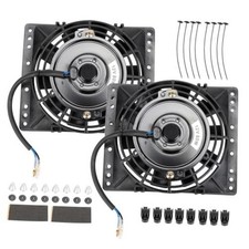 6 Inch Electric Radiator Cooling Fans, Universal Slim Pull 12V 80W 650CFM picture