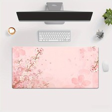 XXL Gaming Desk Pad, Non-Slip Rubber Extended Mouse Mat, Light Pink Background picture
