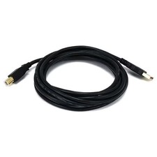 Monoprice Standard USB Cable,Black,10ft L 5439 Monoprice 5439 844660054399 Black picture