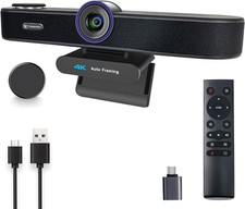 4K Webcam AI Auto-Tracking 5X Zoom Dual Mic Speaker Remote Control Zoom Teams picture