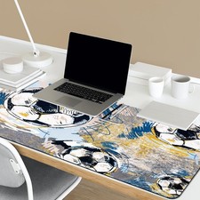 1pc Extended Gaming Mouse Pad And PC Desktop Keyboard Mat - Oil Pastel Style F picture