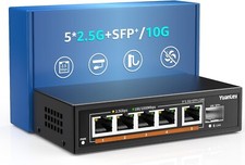 6 Port 2.5G Umanaged Ethernet Switch, 5 x 2.5G Base-T Ports, 1 x 10G SFP picture