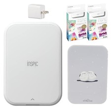 Canon iNSPiC PV-223 Mini Photo Printer (White) - Smartphone Printer Long-tailed picture