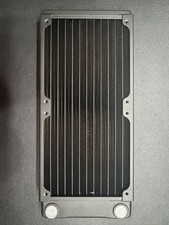 XSPC TX240 Ultra Thin Radiator 240mm Dual Fan Black PC Water Cooling picture
