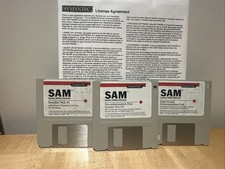 Vintage 1992 SAM Symantec Norton AntiVirus Software Macintosh 3.5
