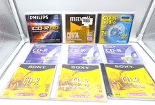 Lot of 9 single Sealed CD-R Lot Sony Memorex Maxell Phillips  picture
