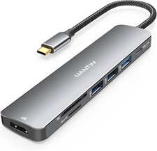 Ultimate 7-in-1 USB C Hub: Fast Charging, 4K HDMI, Ideal for Mac & Windows Users picture