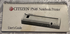 VINTAGE 1991 Citizen PN48 Notebook Printer  User's Guide Lotus 123 Microsoft picture