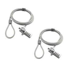 AOMGD 2 Pcs 6-Foot Laptop Lock Notebook Combination Lock Security Cable 4 Dig... picture
