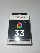 Genuine Lexmark 33 Tri Color Ink Cartridge 18C0033 Sealed Original Brand New Box picture