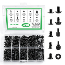 430Pcs Computer Screws Assortment Kit with Motherboard Standoffs & Screws picture