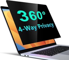 4-Way Privacy Screen for Laptop 14 Inch 16:9-360° Anti-Spy Filter, Matte Protect picture
