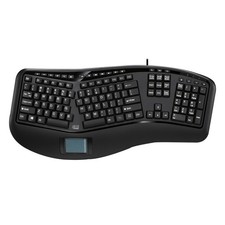 Adesso Tru-Form 450 Ergonomic 104-Key Membrane Wired Touchpad Keyboard picture