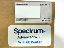 Spectrum WiFi 6E Router SAX2V1S 3-Port Gigabit Ethernet Wireless Black picture