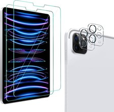 2+2 Pack Tempered Glass Screen Protector for iPad Pro 11 with Camera Lens Protec picture
