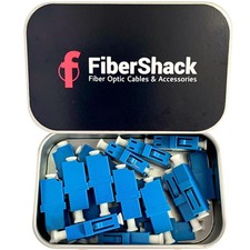 20 PCS LC Coupler Tin Single Mode LC Fiber Couplers Set LCUPC Adapters SM picture