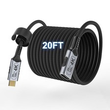 BAWIOFIAU USB c Braided Data Extension Cable 20ft/6M, c 20 ft picture