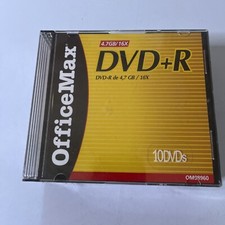 *New Sealed* OfficeMax DVD+R 4.7GB 10-Blank DVDs picture