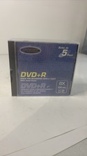 Dynex DVD+R 5-Pack Recordable Discs with Jewel Cases New Sealed picture