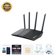 RT-AX1800S Extendable WiFi 6 Router, 5 Gigabit Ports & AiMesh Functionality picture