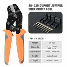 IWISS SN-025 F Crimp Dupont Terminal Crimp Tool AWG28-18 0.1-1mm² for MINI-PV picture
