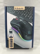 Rechargeable BM600 USB Wireless RGB Mouse 2.4GHz 3 Gears. Green picture