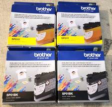 Brother SP01BK Black SP01Y Yellow Sublimation Ink New Sealed Box Lot Of4 EXP2025 picture