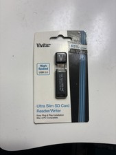 Vivitar Ultra Slim SD/HC Card Reader / Writer USB 2.0- Unopened - BRAND NEW picture