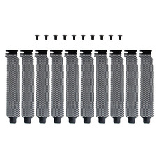 10 Pack Black PCI Slot Cover Hard Steel Filter Blanking Plate with Screws picture