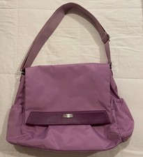 TUMI Nylon Pink Messenger Computer Work Bag Adjustable Strap picture