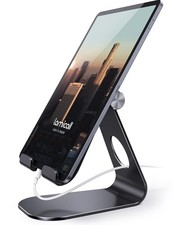 Lamicall iPad Stand Adjustable Tablet Holder, Sturdy Aluminum, Multi-Angle picture