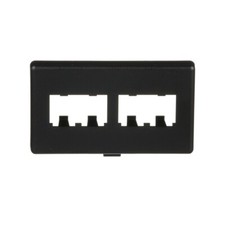 Panduit CFFPHM4BL Herman Miller Modular 4-Port Furniture Faceplate Black picture