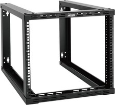 Tecmojo 9U Fixed Wall Mount Network Rack 15.8inch Depth Open Frame#1222T T5 picture