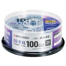 Verbatim 4K BD-R XL 100GB Blu-ray Printable Disc 20 Pack 4X Speed Single Write picture