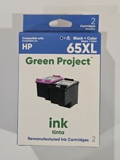 Green Project For HP 65XL Black Tri-Color Cartridge Set T0A37BN N9K03AN N9K04AN picture