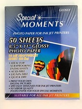 Special Moments Photo Paper for ALL Ink Jet Printers - 50 Sheets 8.5
