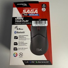 HyperX Pulsefire Saga Pro Wireless Gaming Mouse 26K Sensor 4K Polling RGB Black picture
