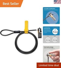 Universal Laptop Cable Lock with Combination Security - 6ft Cut-Resistant Design picture