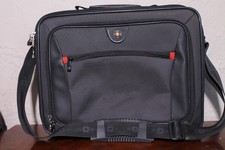 Wenger SwissGear Insight Laptop Briefcase Black Computer Bag Career Work 16x12x3 picture