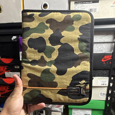PORTER A Bathing Ape BAPE Multicolor Camouflage Zip-Around Sleeve Case picture