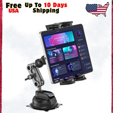 Tablet Mount Car Holder Heavy Duty Suction Cup Wall Vehicle Desk Metal Bracket picture