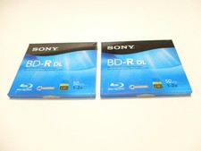 SONY AccuCORE BD-R DL Blu-ray Disc Recordable 50GB 1x - 2x Speed 1080 HD 2 pack picture