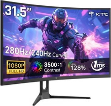 FHD 1080p 32 Inch Curved Monitor - 1ms Response, Stunning Colors & Contrast picture