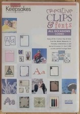 Creating Keepsakes Creative Over 3000 Clips & Fonts Win or Mac CD Software - NEW picture