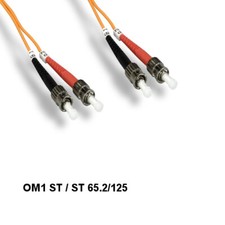 10M OM1 62.5/125 Fiber Optic Cable MultiMode Duplex ST/ST 2.0mm Data ATM Network picture