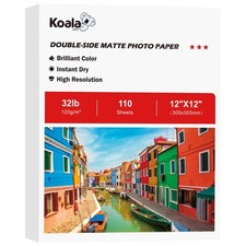 110 PCS Thin Presentation Photo Paper Double Sided Matte 32LB 12x12 Inch picture